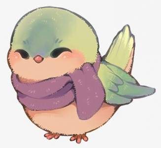 Cute Bird Drawing High-Quality