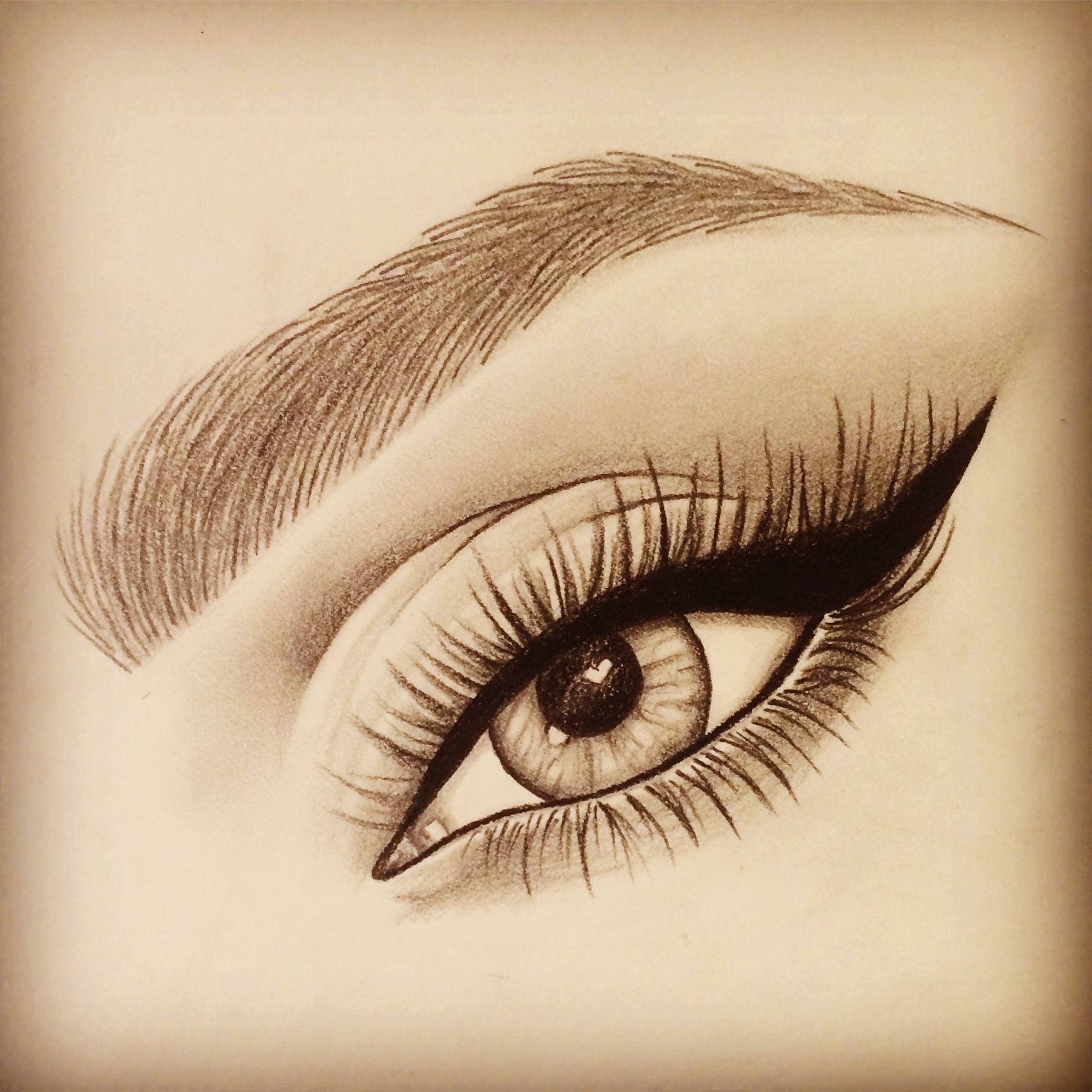 Cute Eye Drawing Beautiful Image