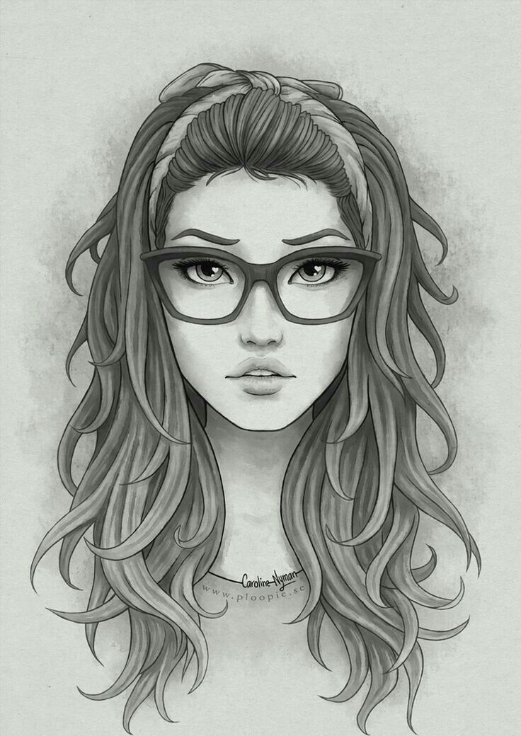 Cute Face Drawing Sketch