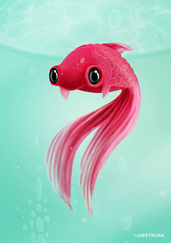 Cute Fish Drawing High-Quality