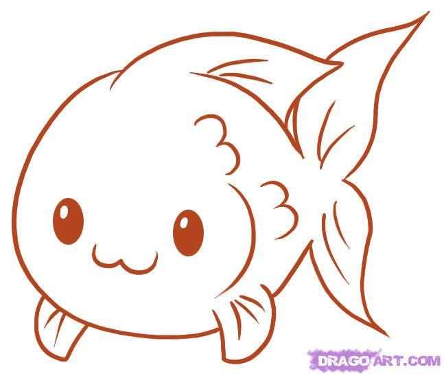Cute Fish Drawing Realistic