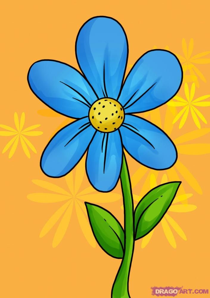 Cute Flower Drawing Creative Art