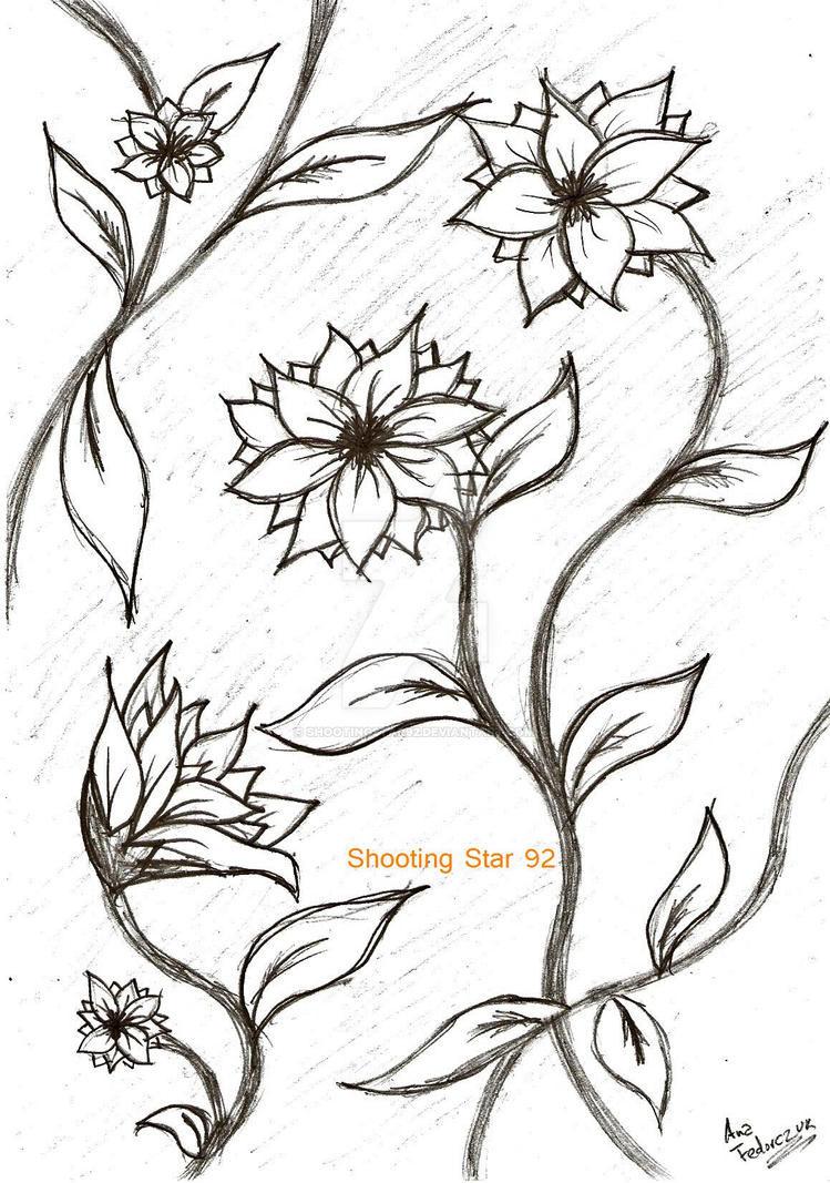 Cute Flower Drawing Image