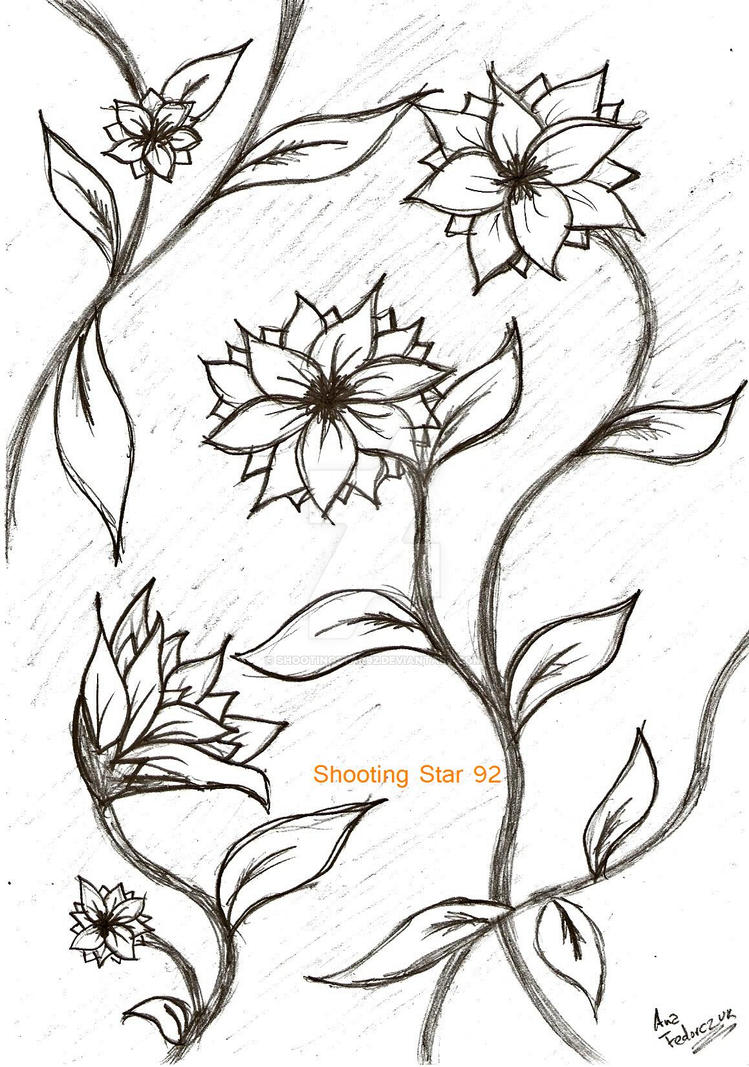 Cute Flower Drawing Image - Drawing Skill