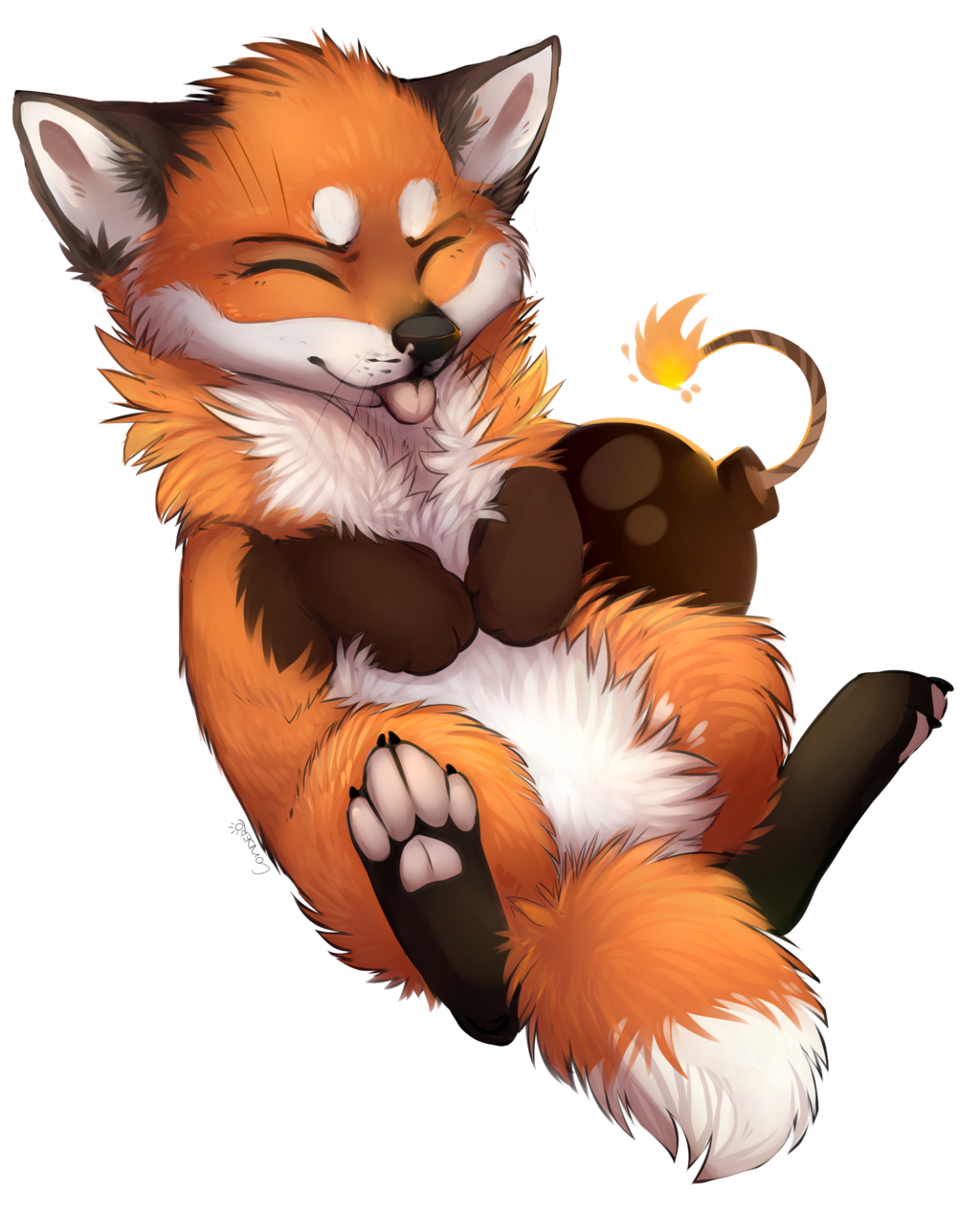 Cute Fox Drawing Beautiful Image