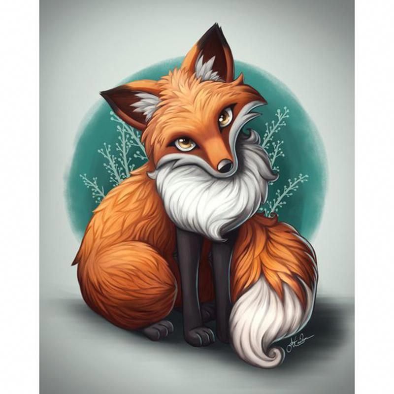 Cute Fox Drawing Image