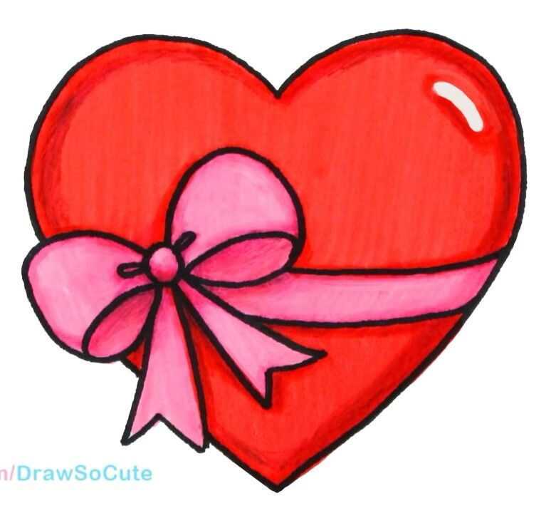 Cute Heart Art Drawing