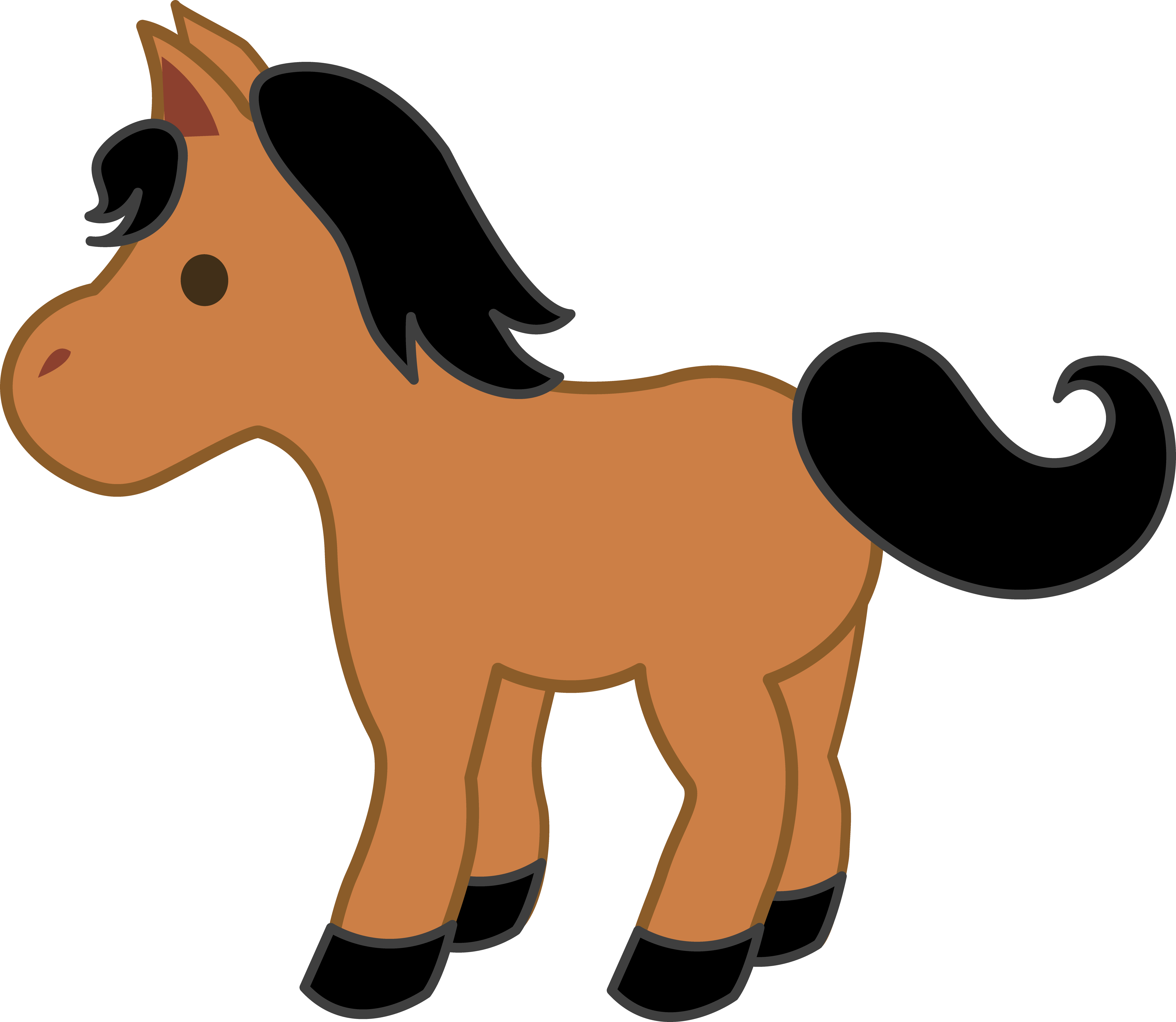 Cute Horse Drawing Picture - Drawing Skill