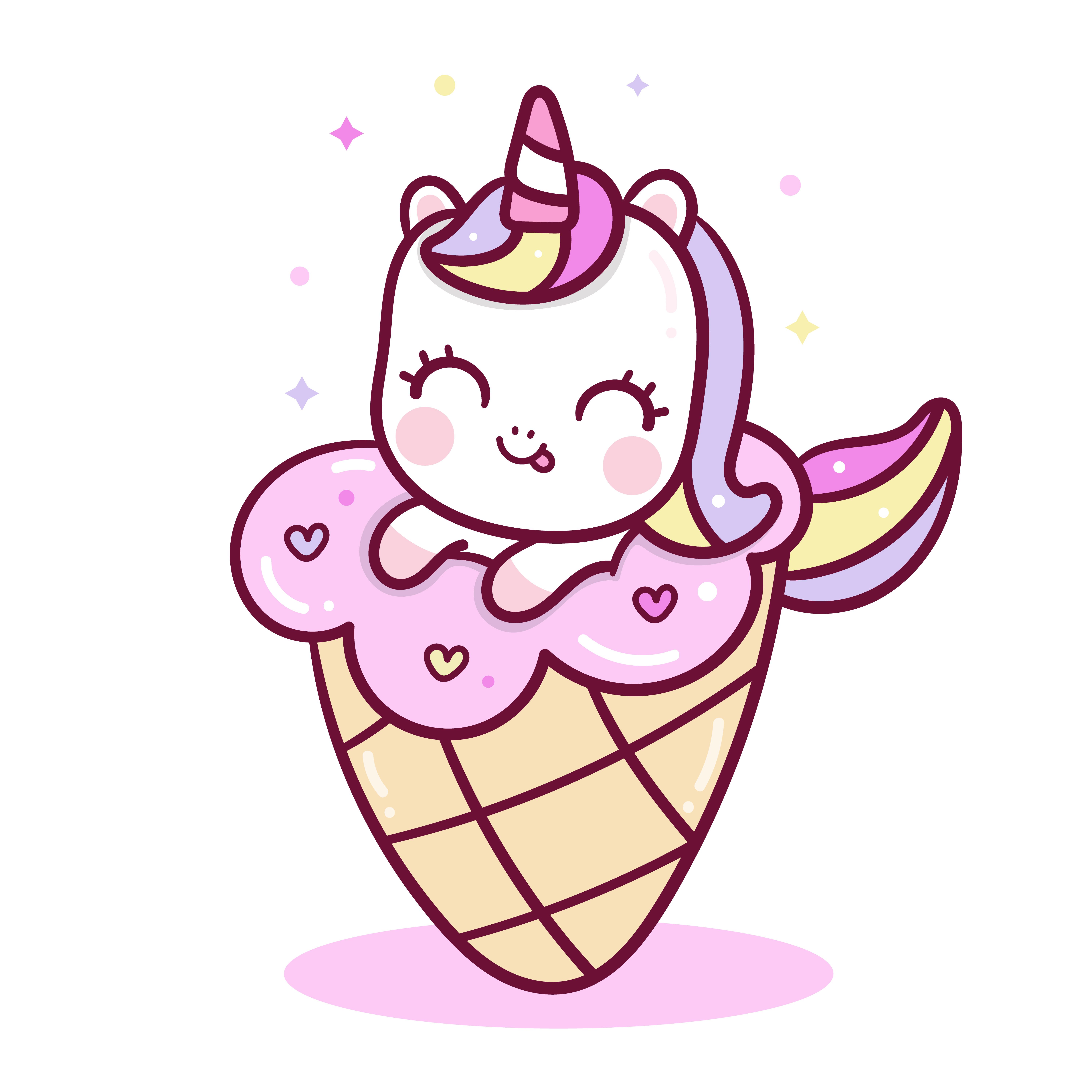 Cute Ice Cream Drawing Photo