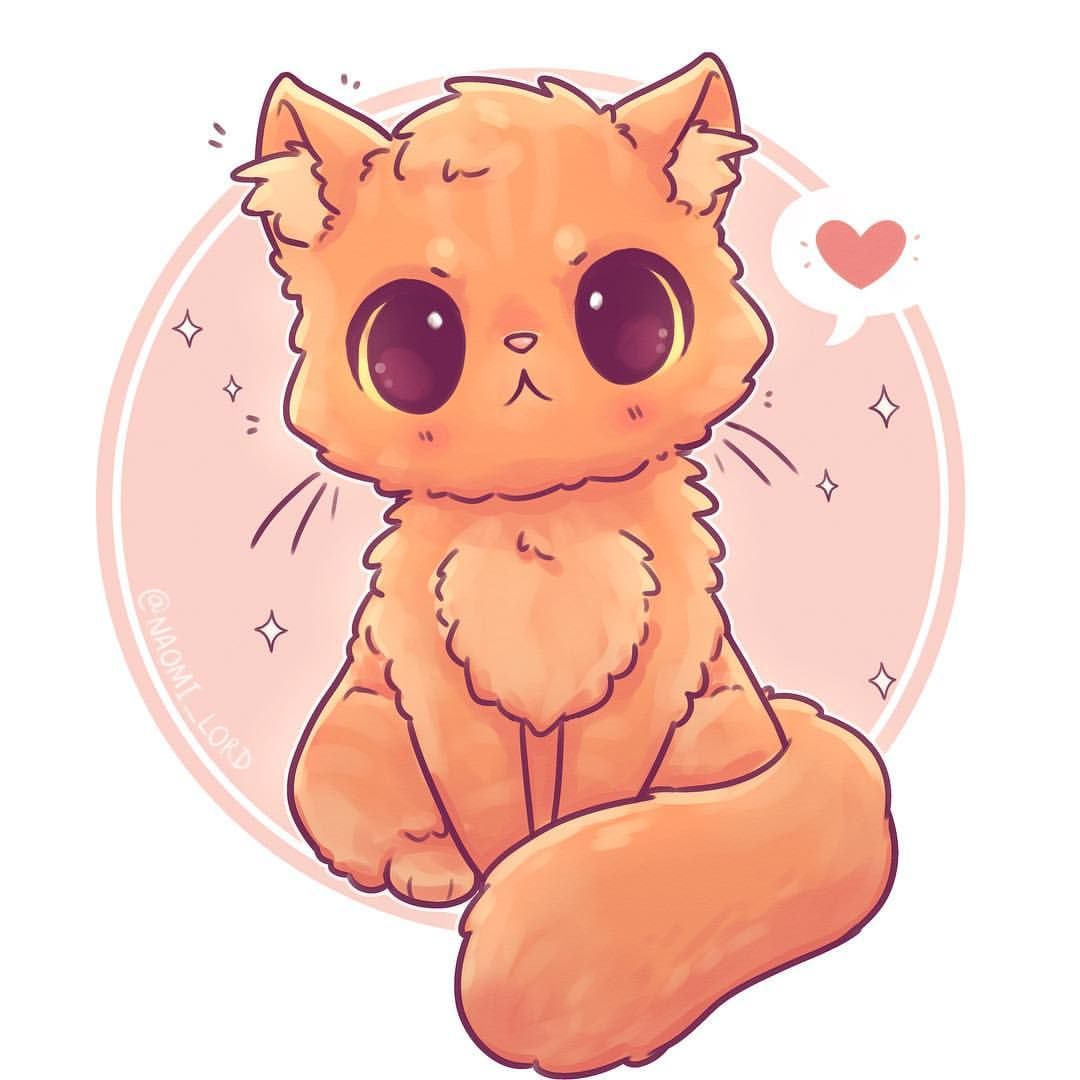 Cute Kitten Drawing Image