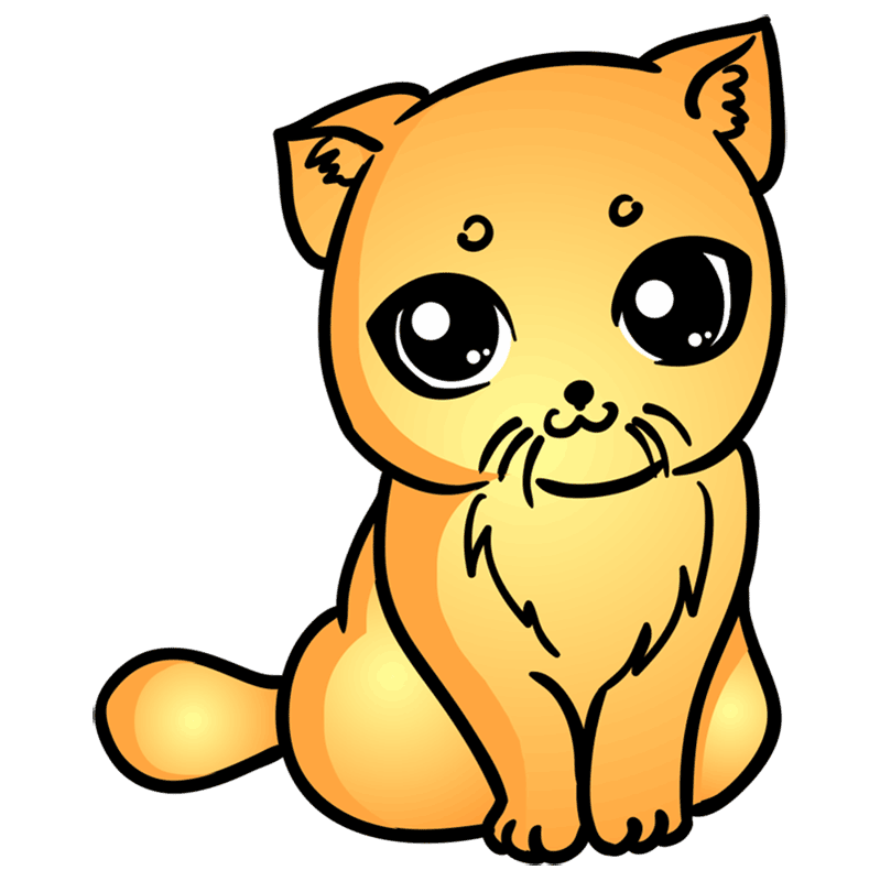 Cute Kitten Drawing Picture
