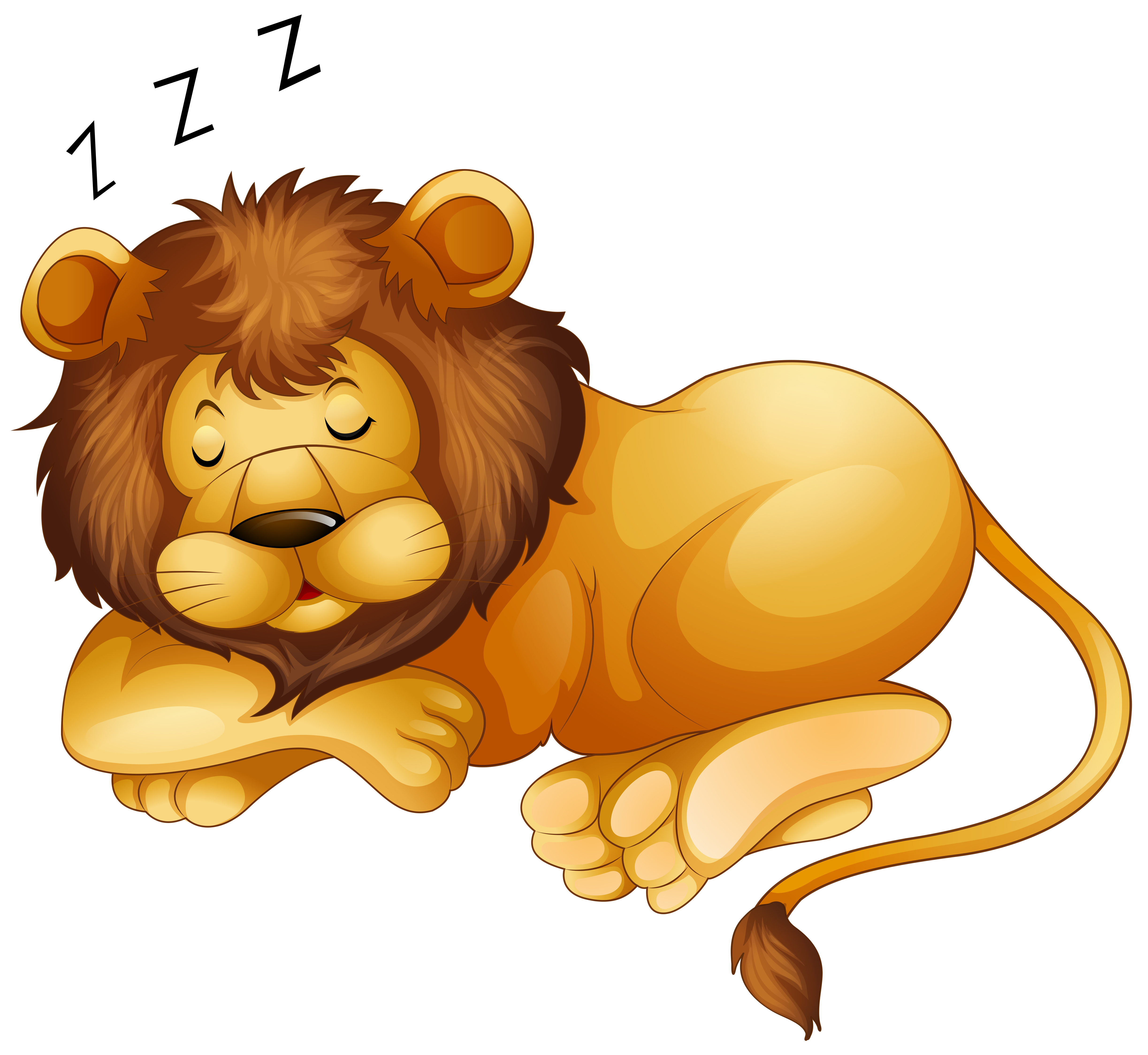 Cute Lion Drawing High-Quality