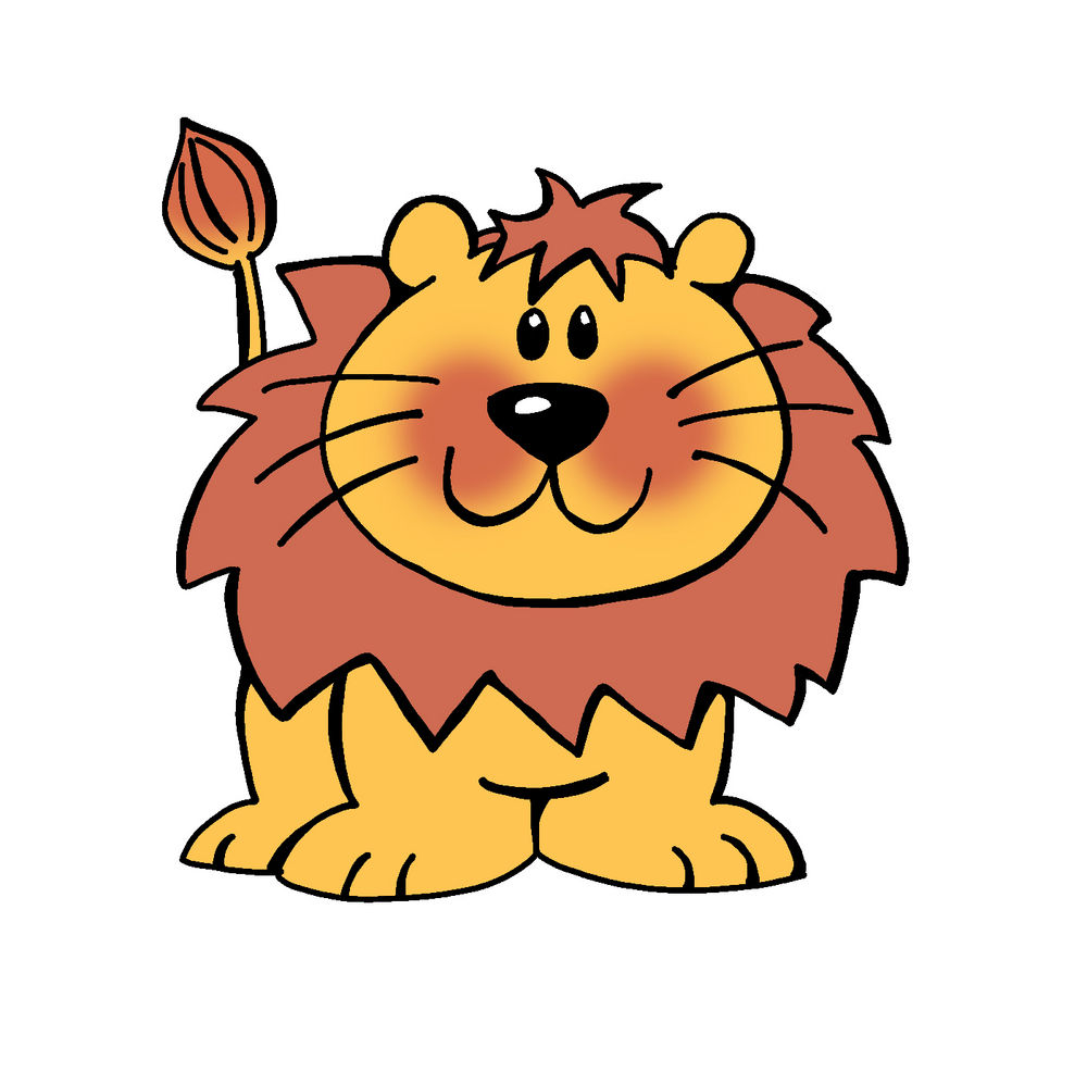 Cute Lion Drawing Pic