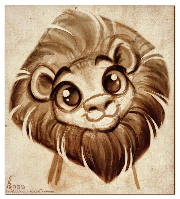 Cute Lion Drawing Pictures