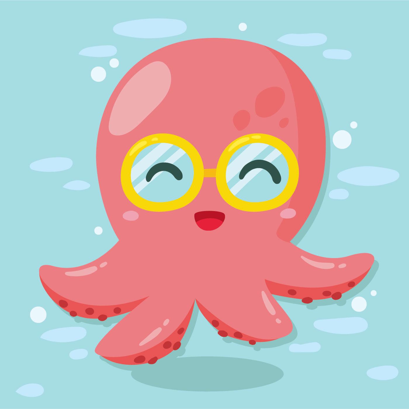 Cute Octopus Drawing Beautiful Image