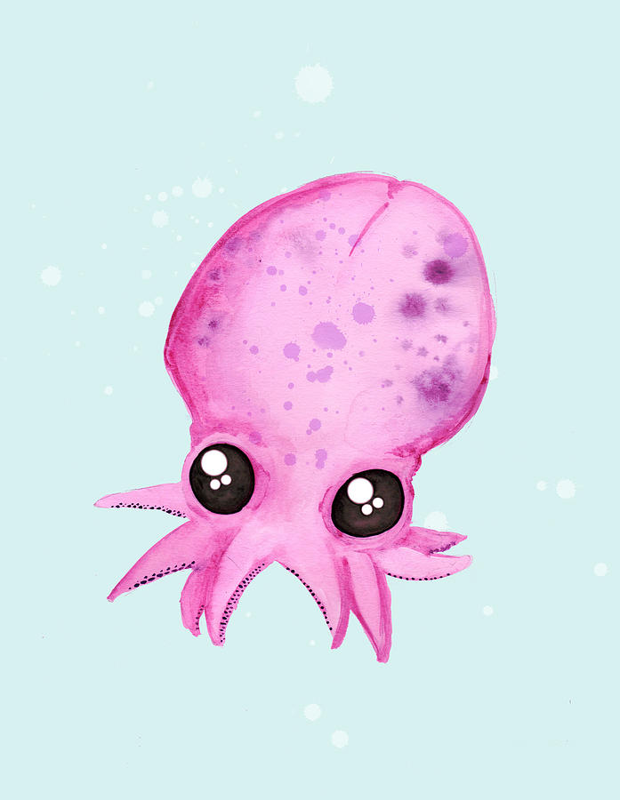 Cute Octopus Drawing Photo