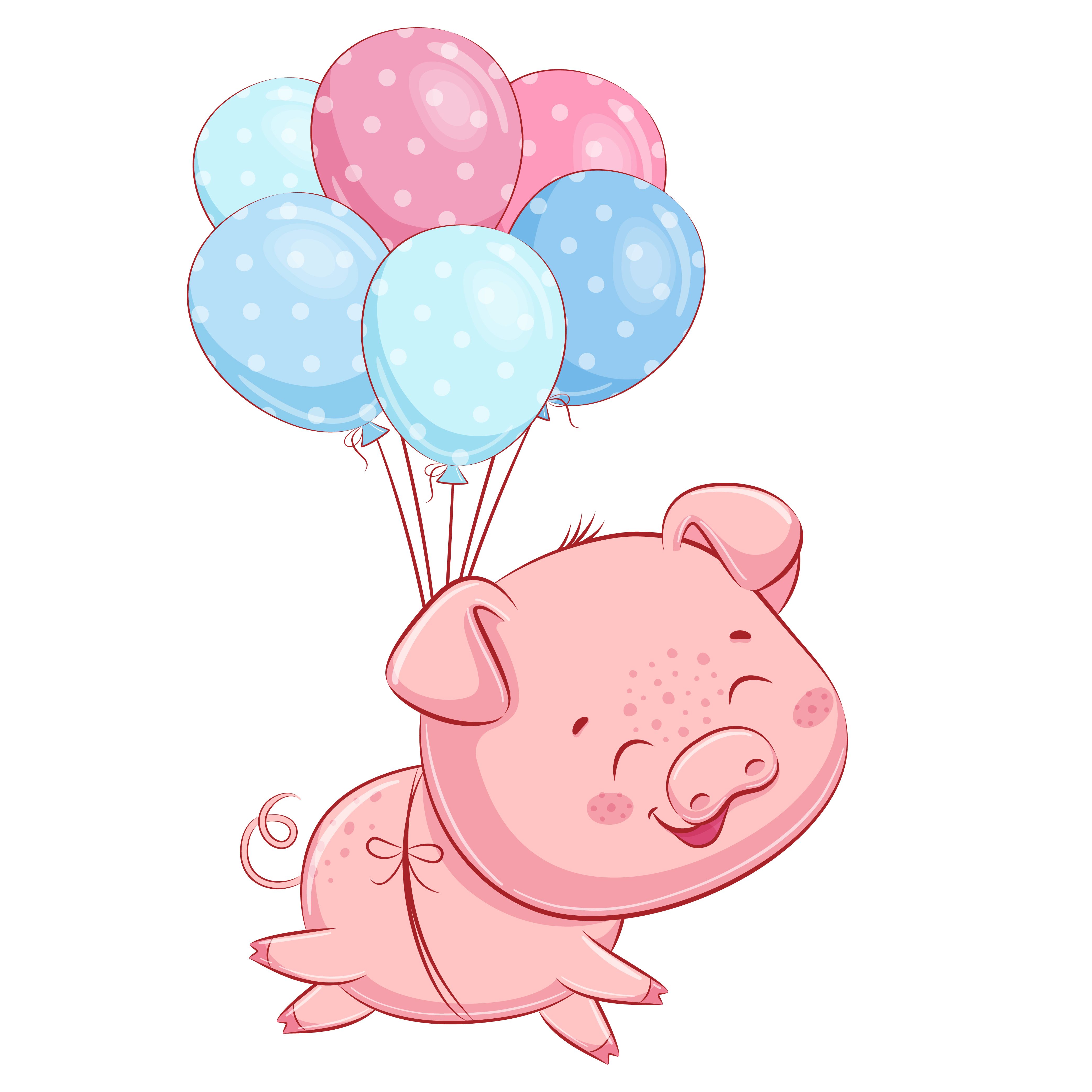 Cute Pig Drawing Pic