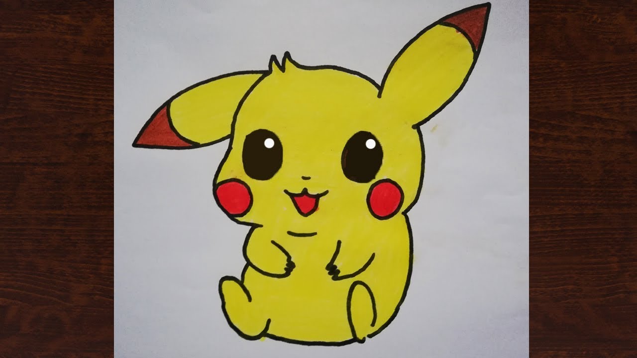 Cute Pikachu Drawing Art