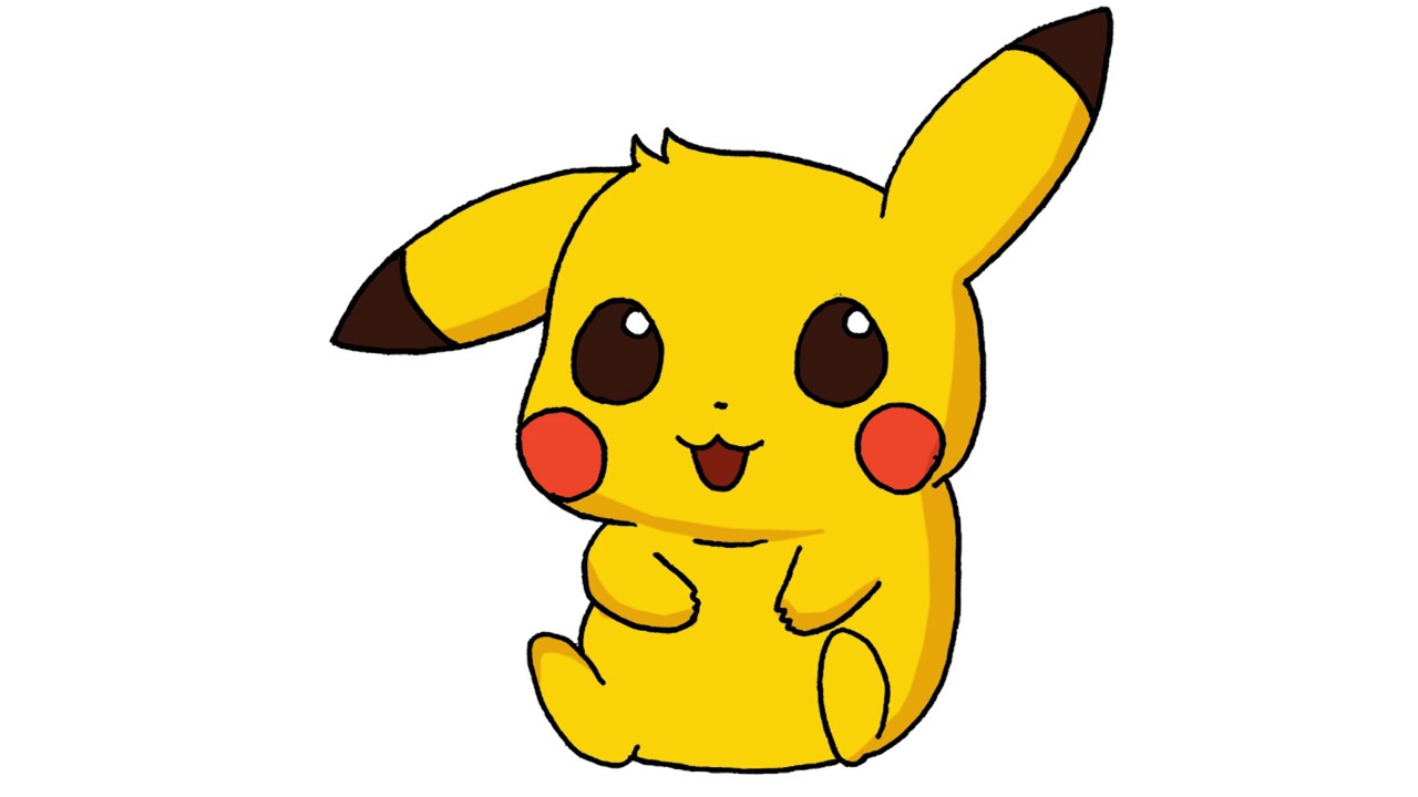 How to Draw Pikachu As a Baby StepbyStep Tutorial