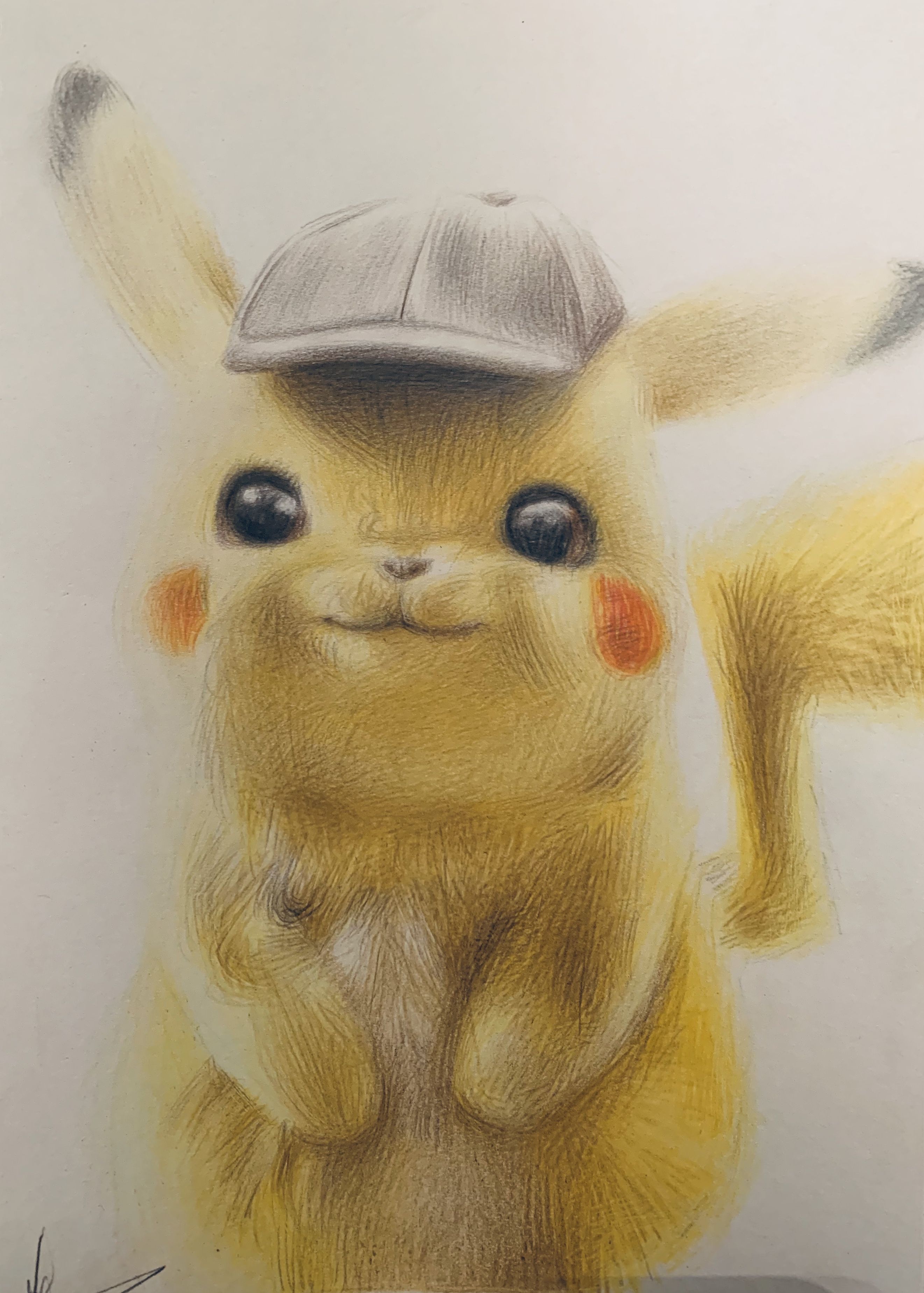 Cute Pikachu Drawing Sketch