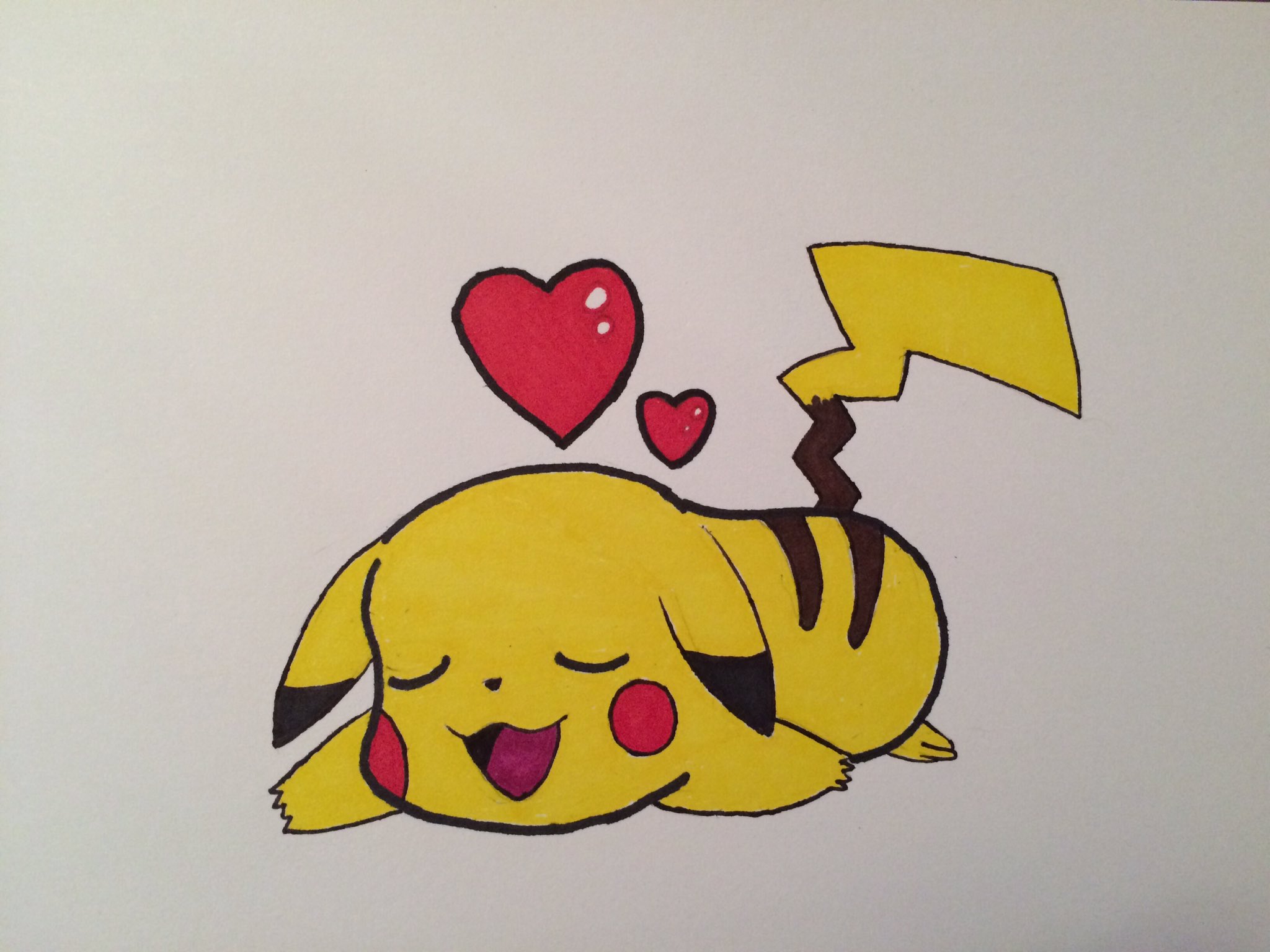 Cute Pikachu Drawing - Drawing Skill