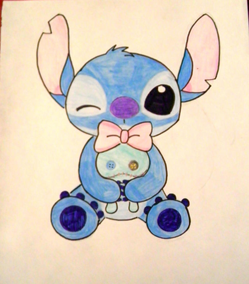 Cute Stitch Drawing Images
