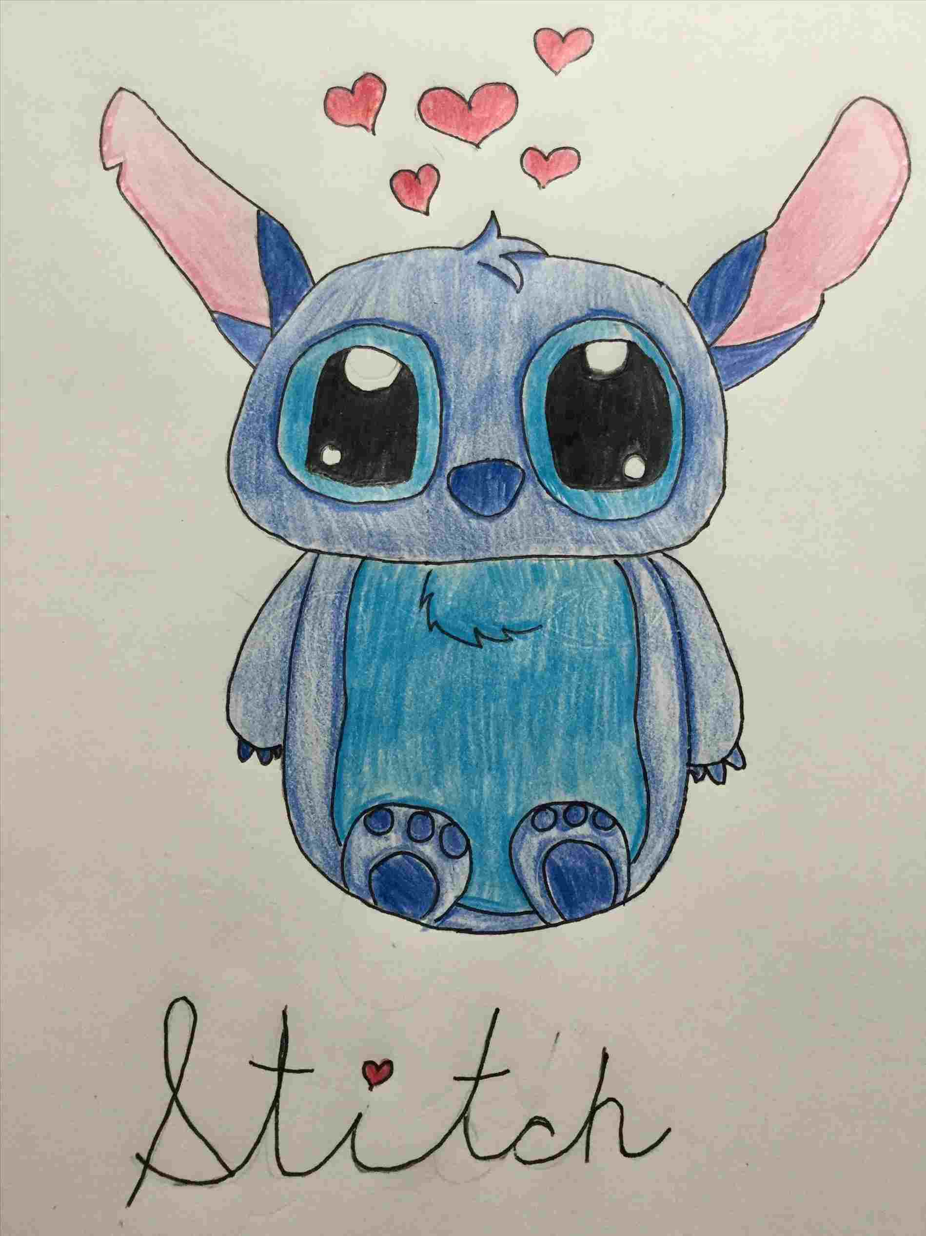 Cute Stitch Drawing Sketch