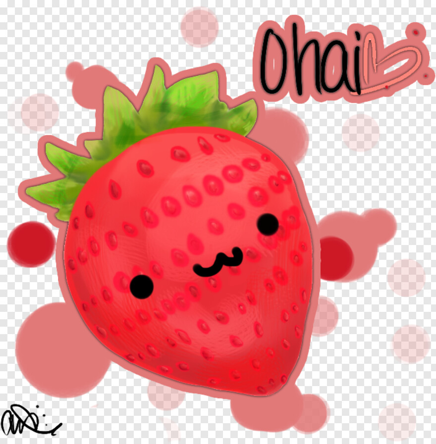 Cute Strawberry Drawing Picture