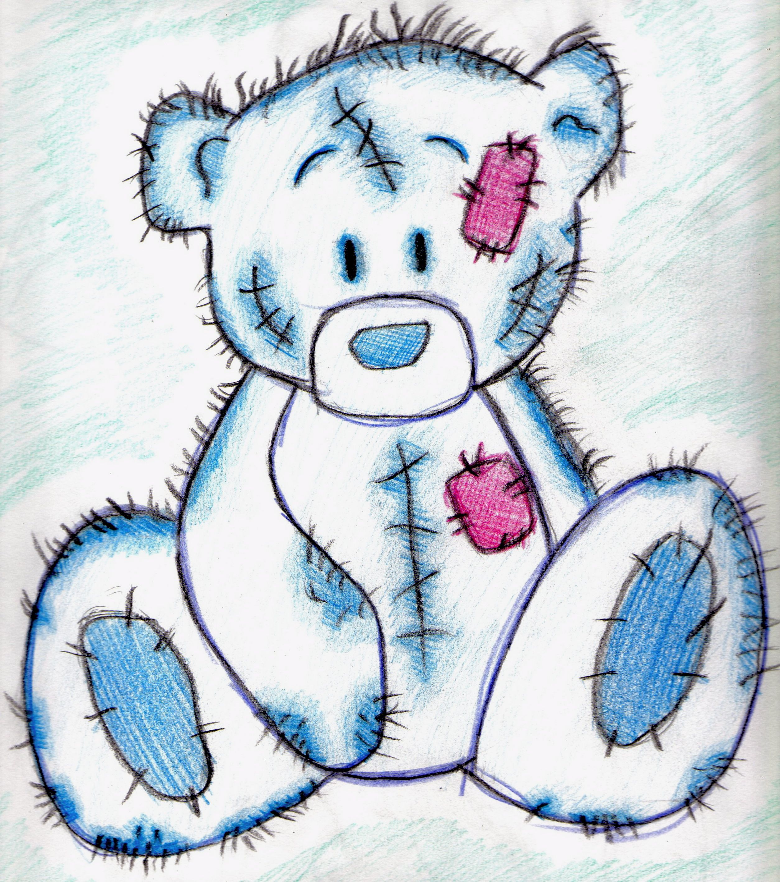 Cute Teddy Bear Drawing Beautiful Art