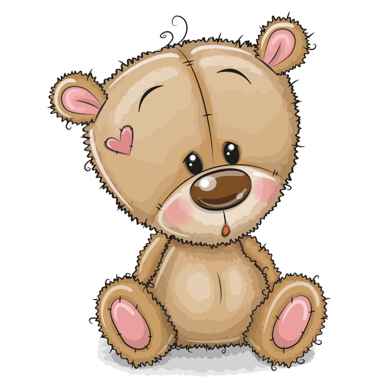 Cute Teddy Bear Drawing Beautiful Image