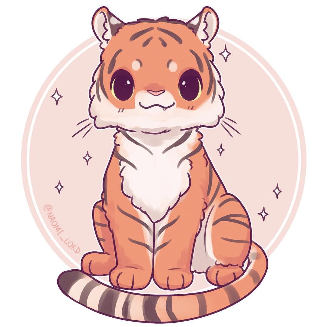Cute Tiger Art Drawing