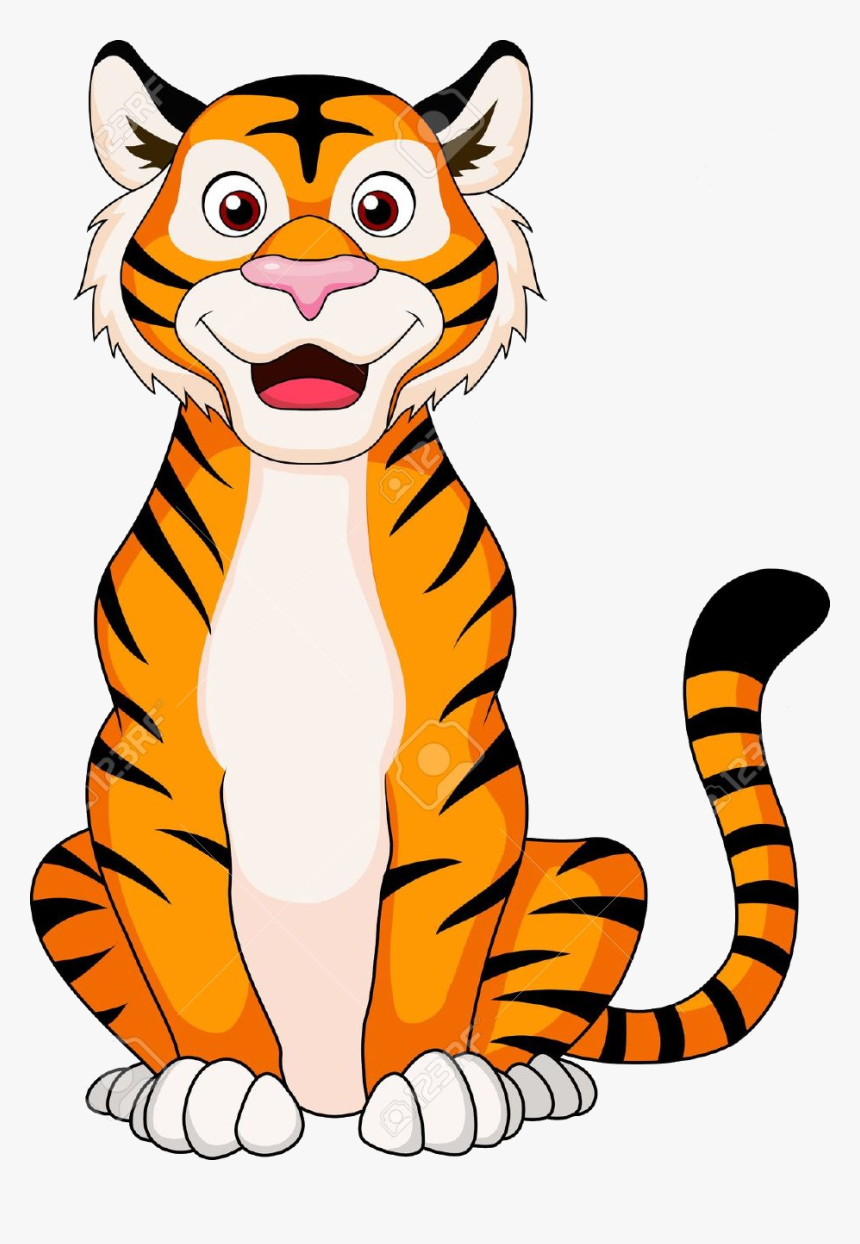 Cute Tiger Drawing High-Quality