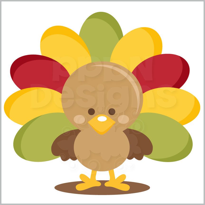 Cute Turkey Drawing Image