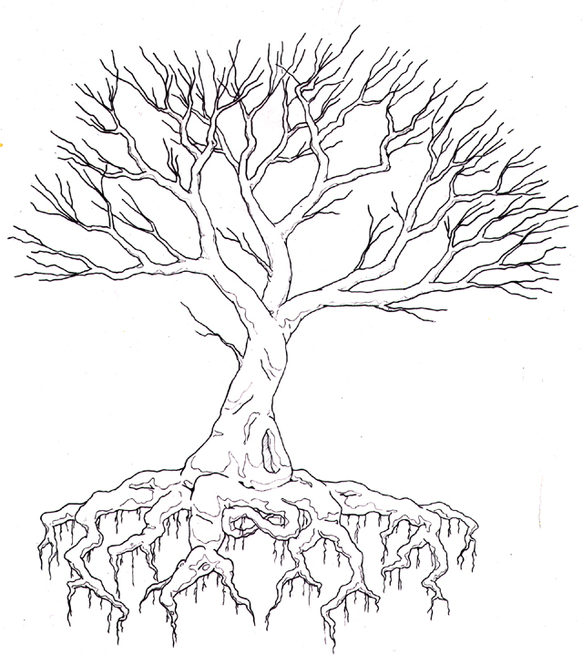 Dead Tree Drawing Images