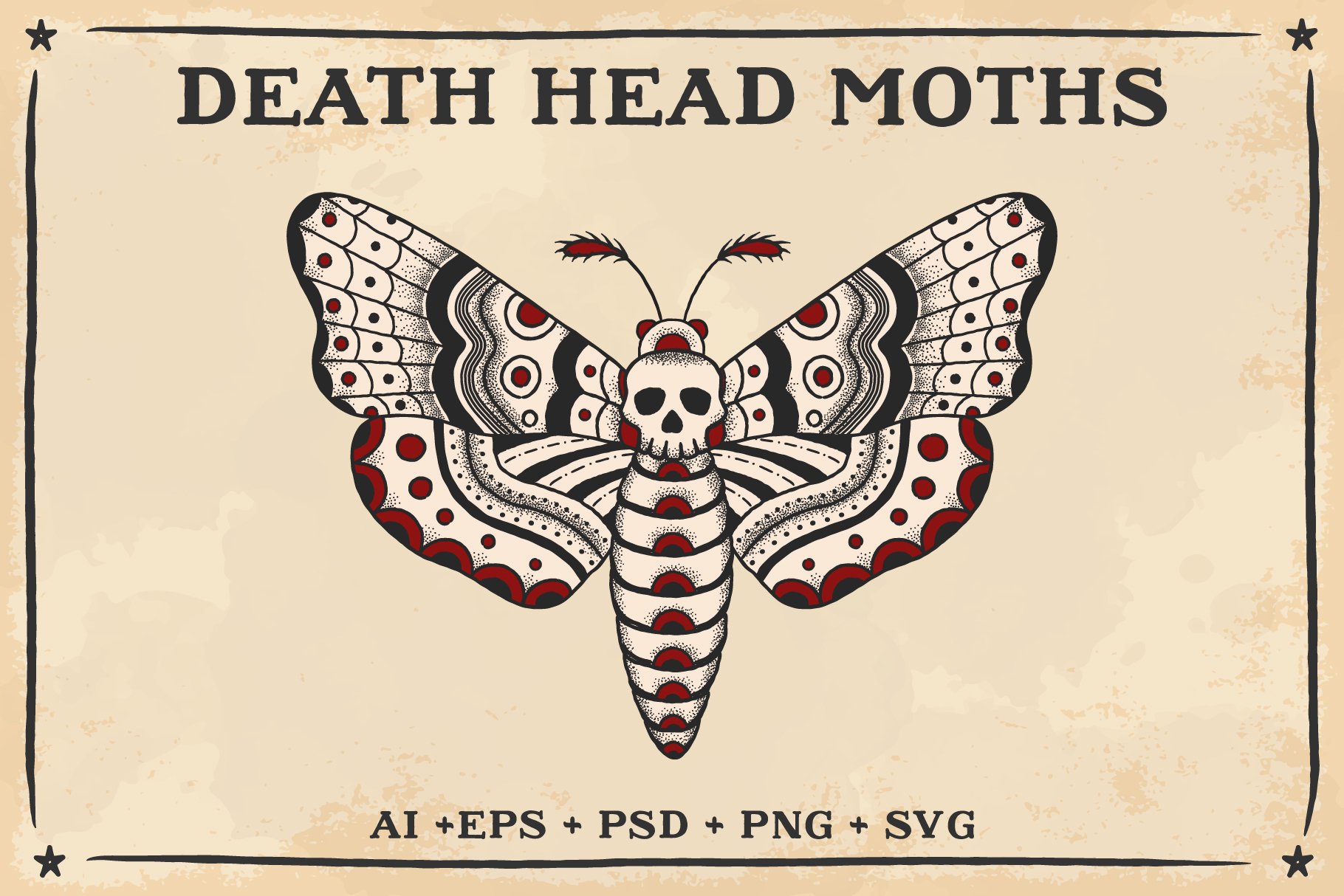 Death Moth Drawing Art