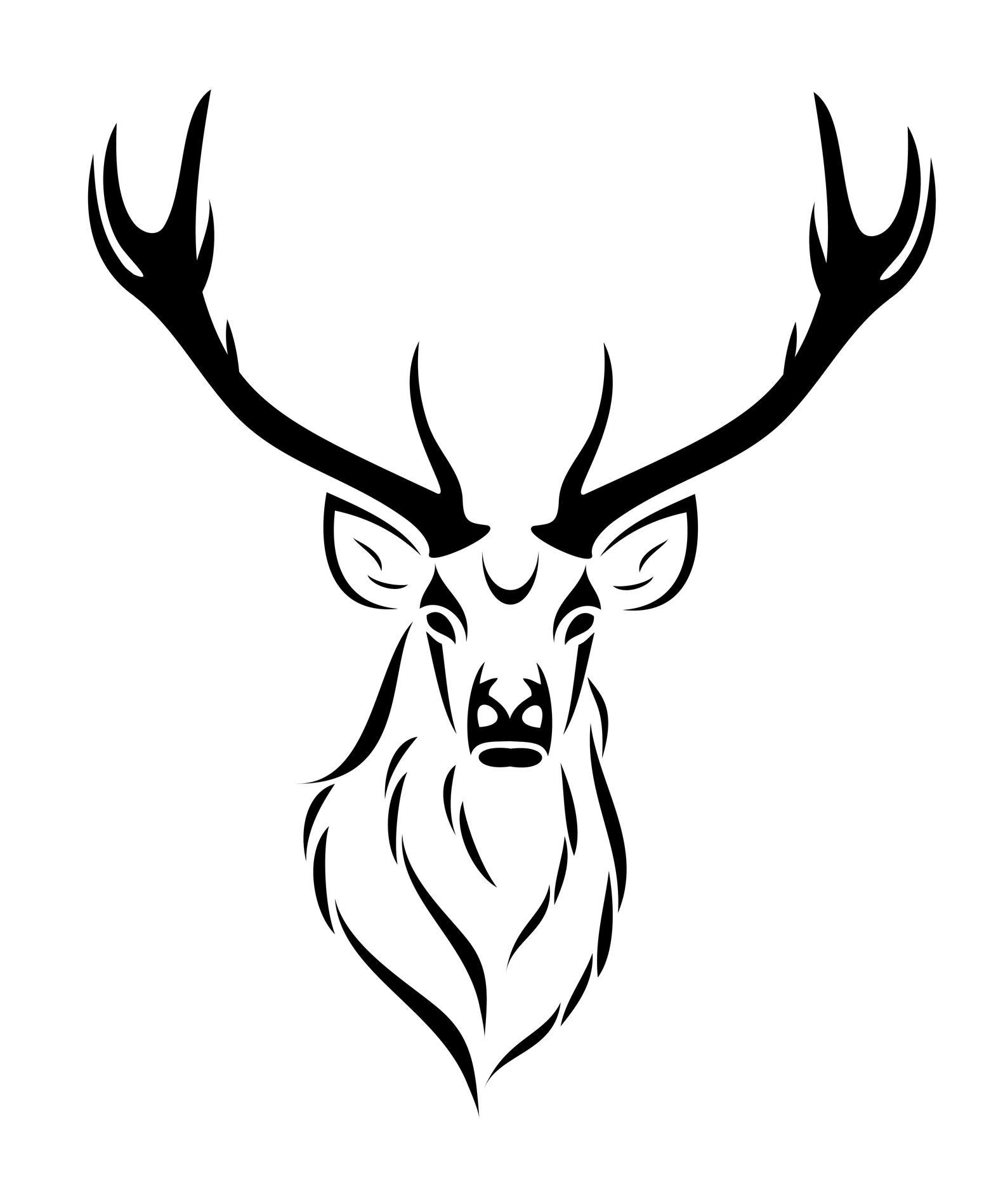 Deer Skull Drawing Images