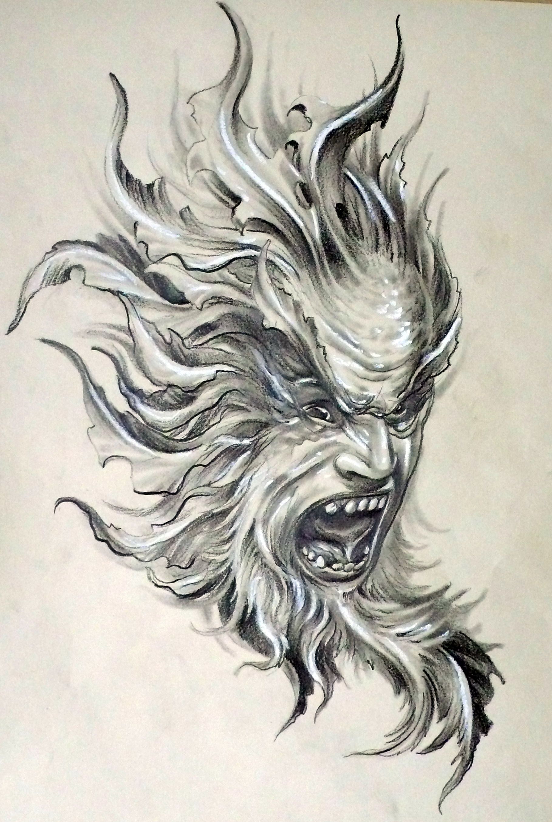 Demon Drawing Creative Art