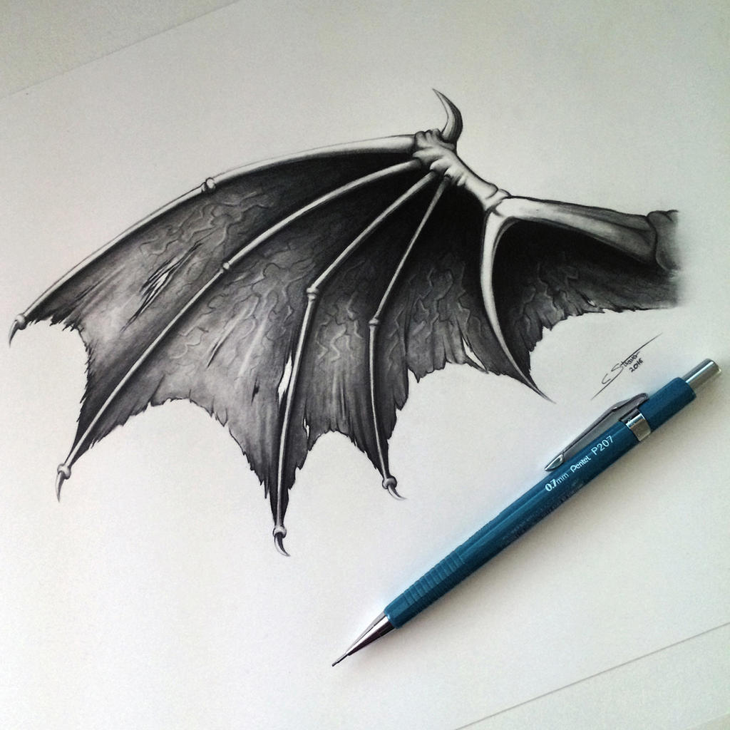 Demon Wing Drawing Art