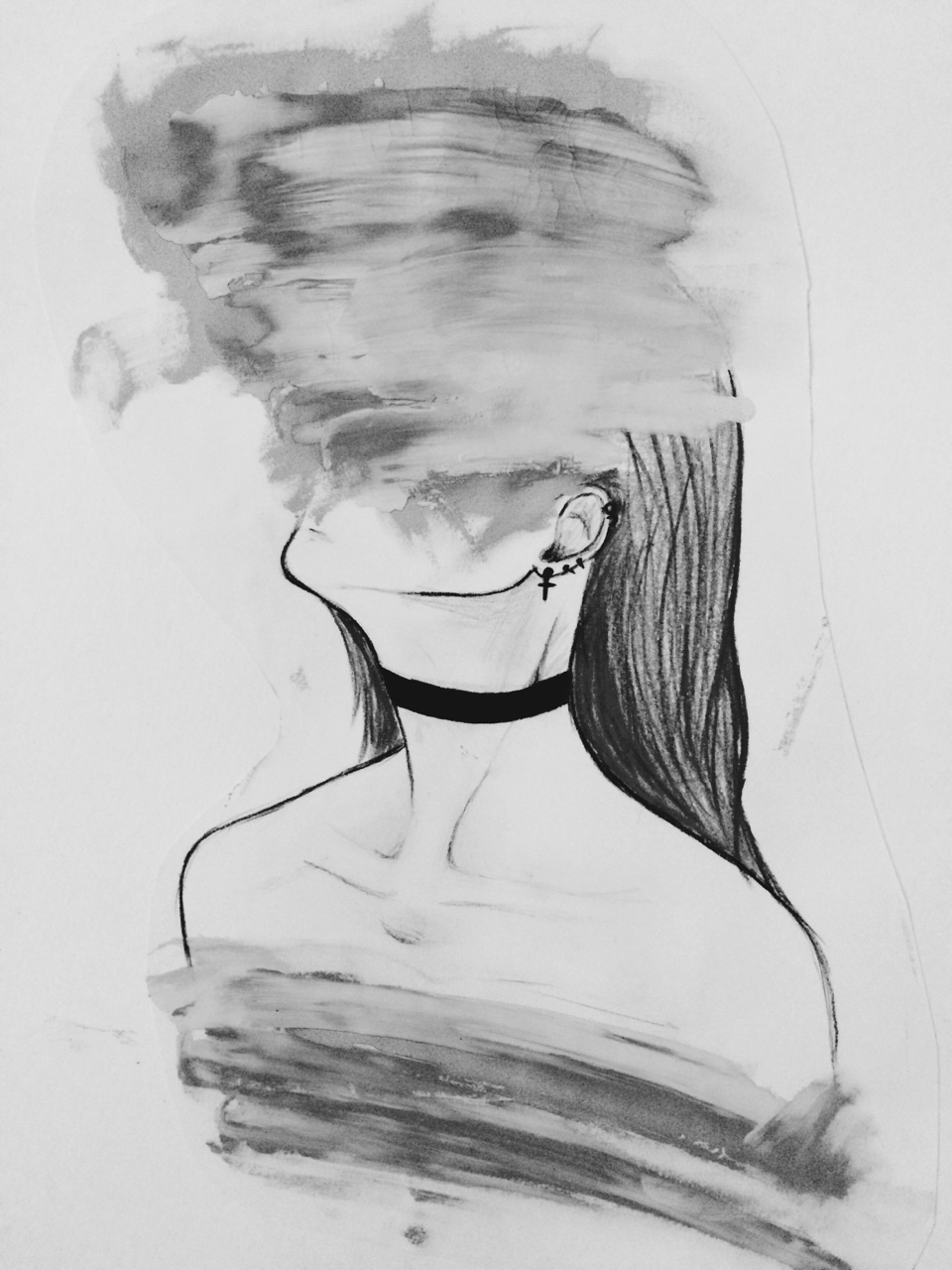 Depressed Girl Drawing Depressed Girl Drawing