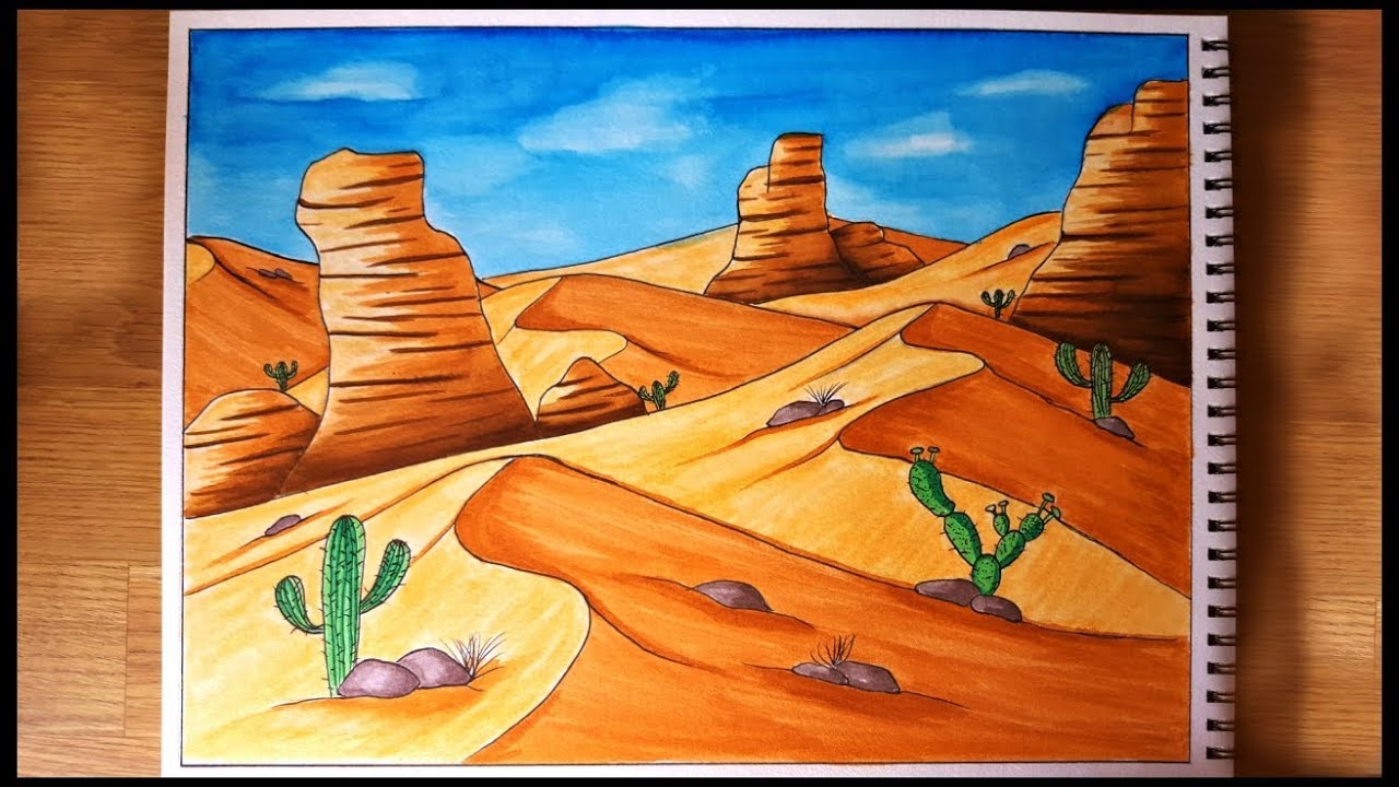 Desert Drawing Beautiful Art