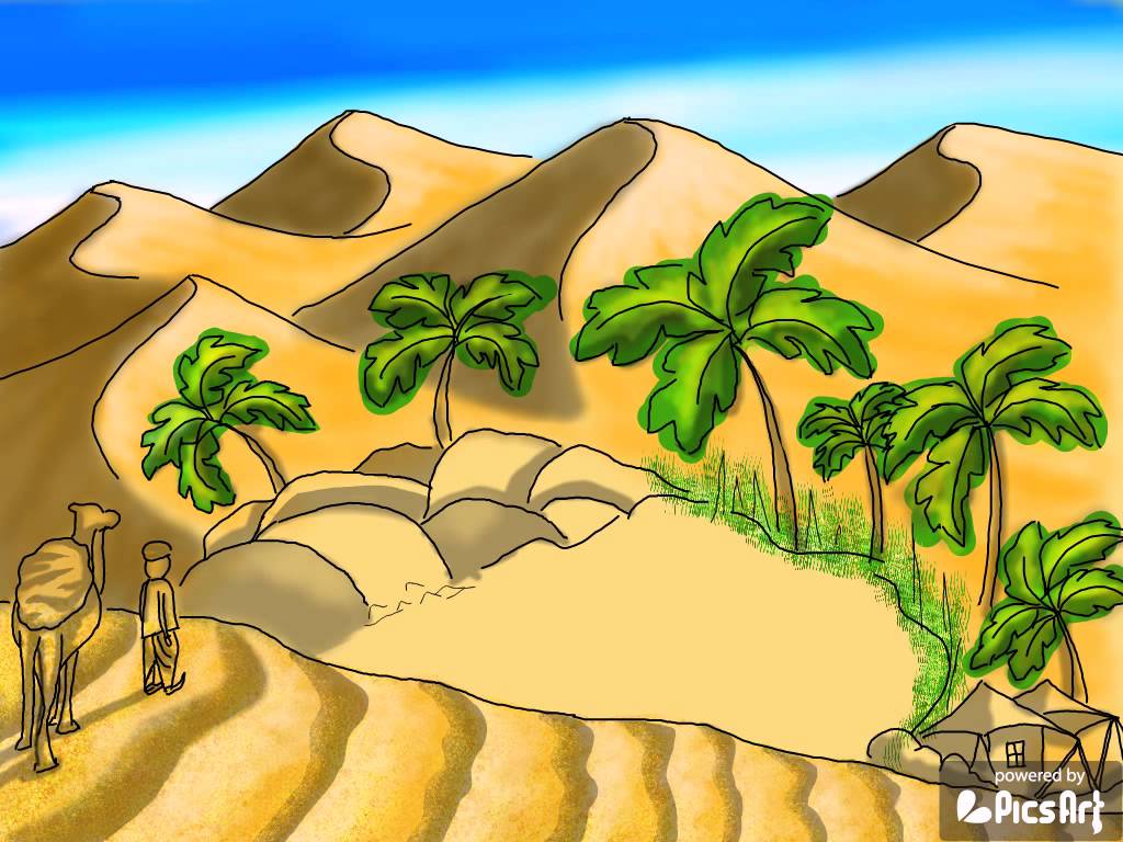 Desert Landscape Drawing Images  Free Download on Freepik