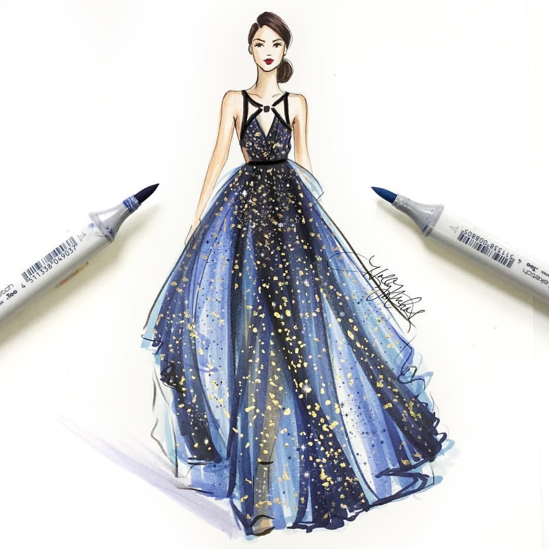 Designer Dress Drawing Picture