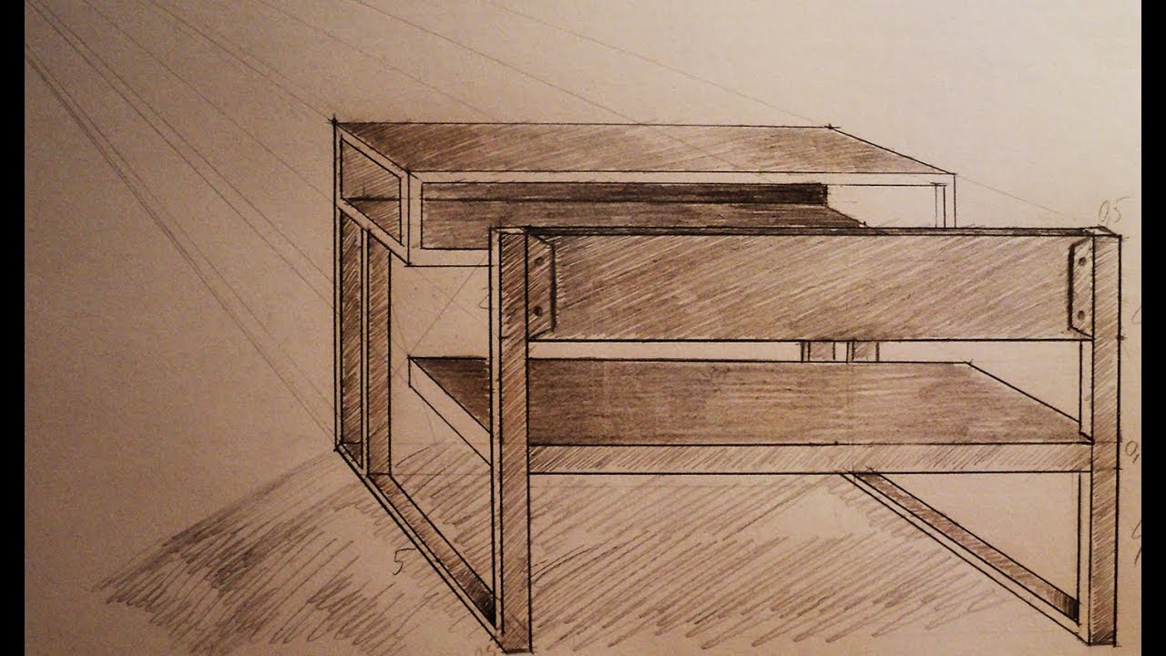 Desk Drawing Realistic