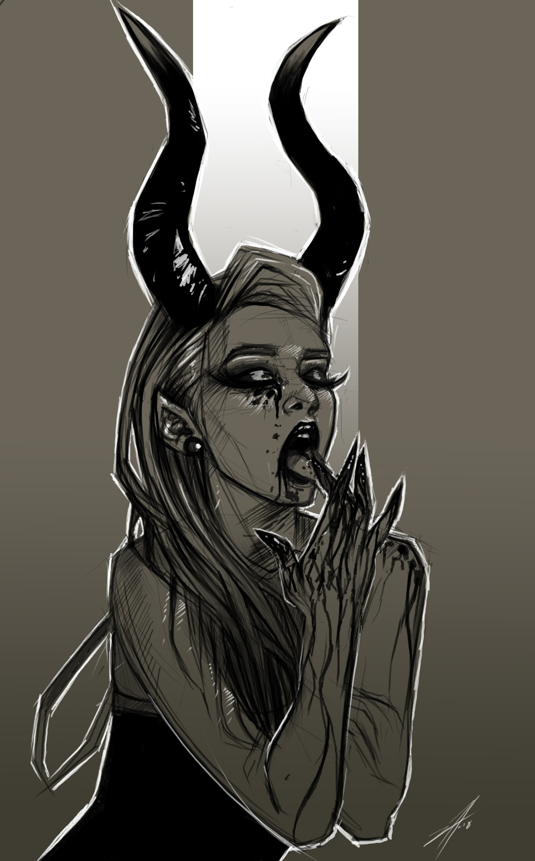 Devil Girl Best Drawing