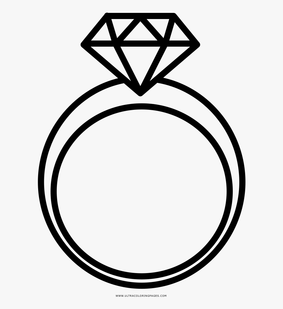 Diamond Ring Drawing Photo