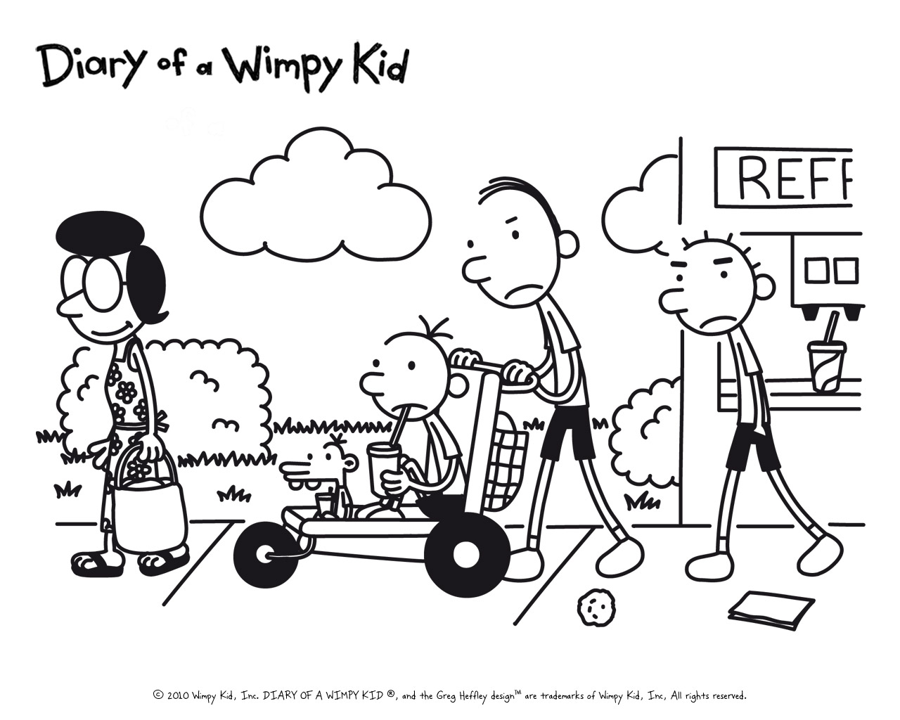 Diary Wimpy Kid Drawing Amazing