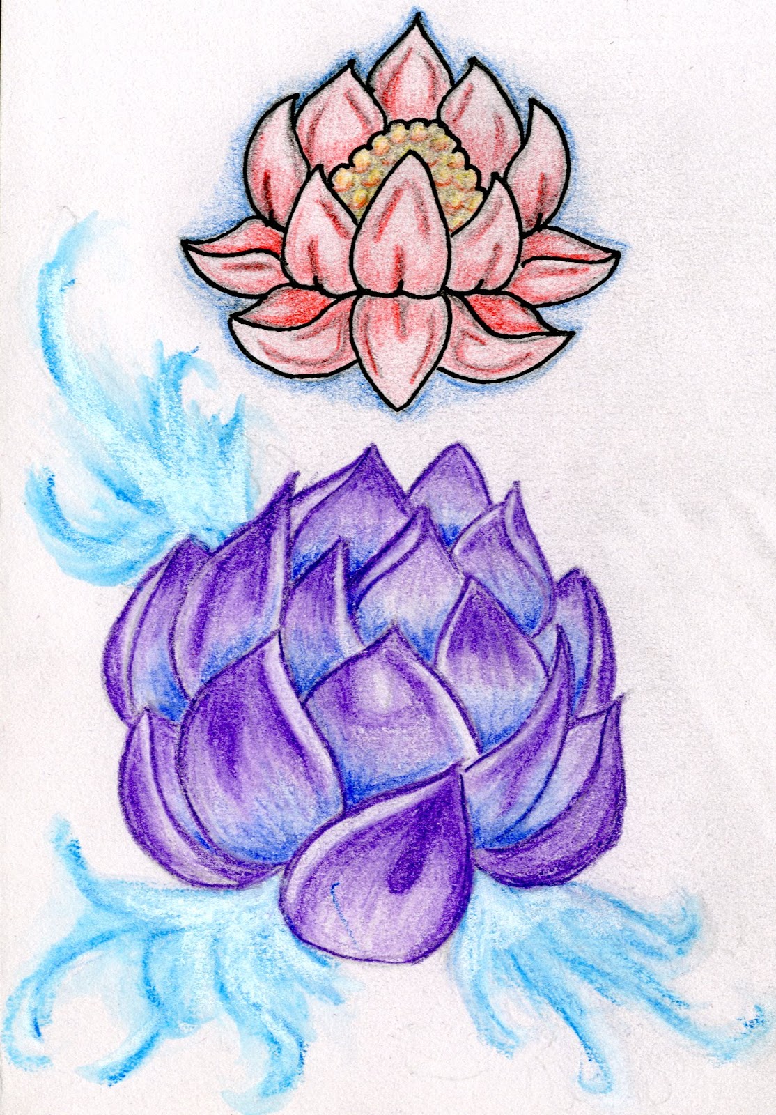 Different Flower Drawing Image