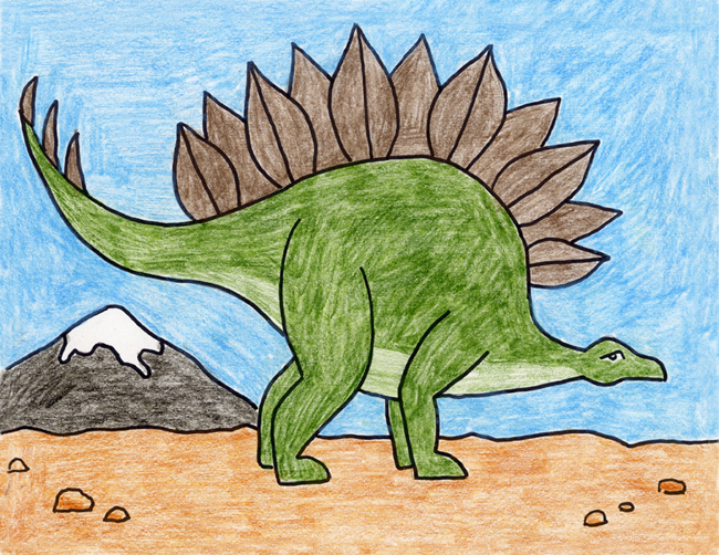 Dinosaur Kid Art Drawing