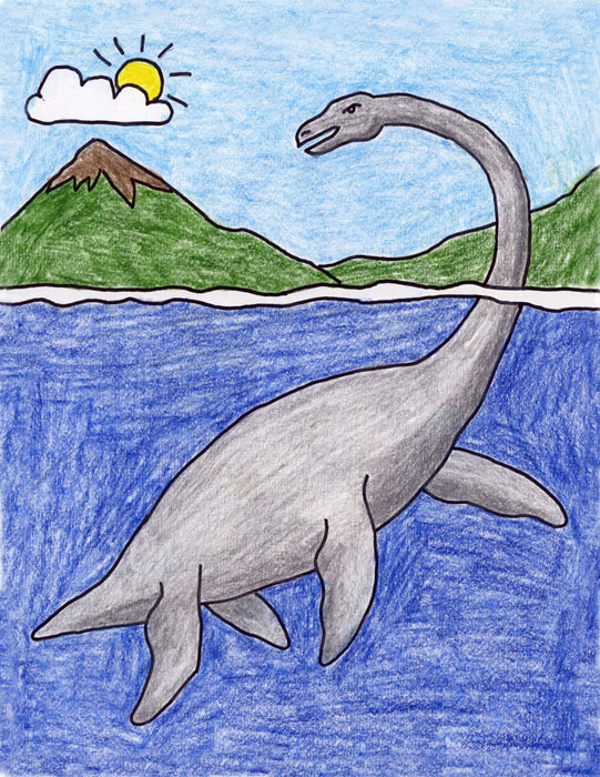 Dinosaur Kid Drawing Image