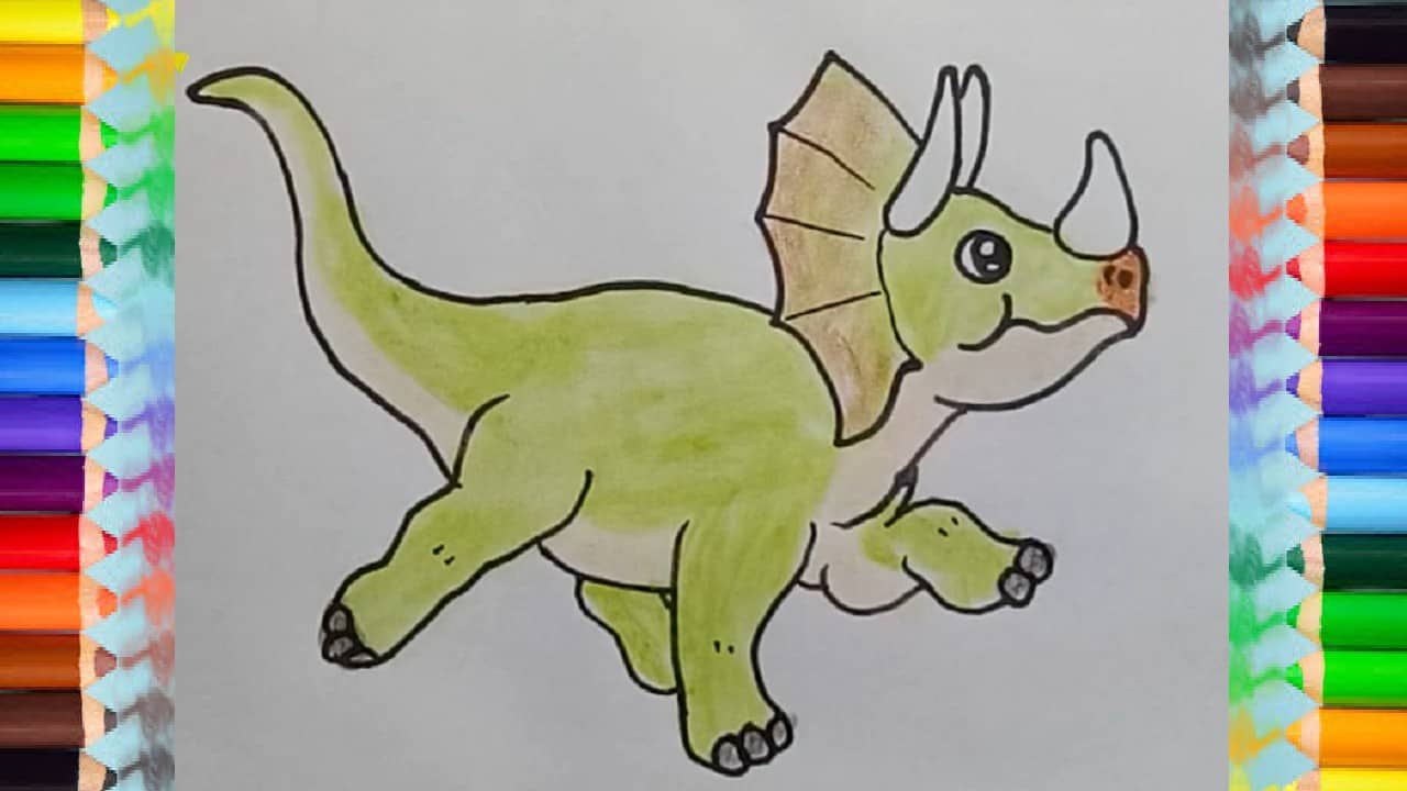 Dinosaur Kid Drawing Pic